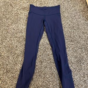 Lululemon mid rise align sz 4 navy blue